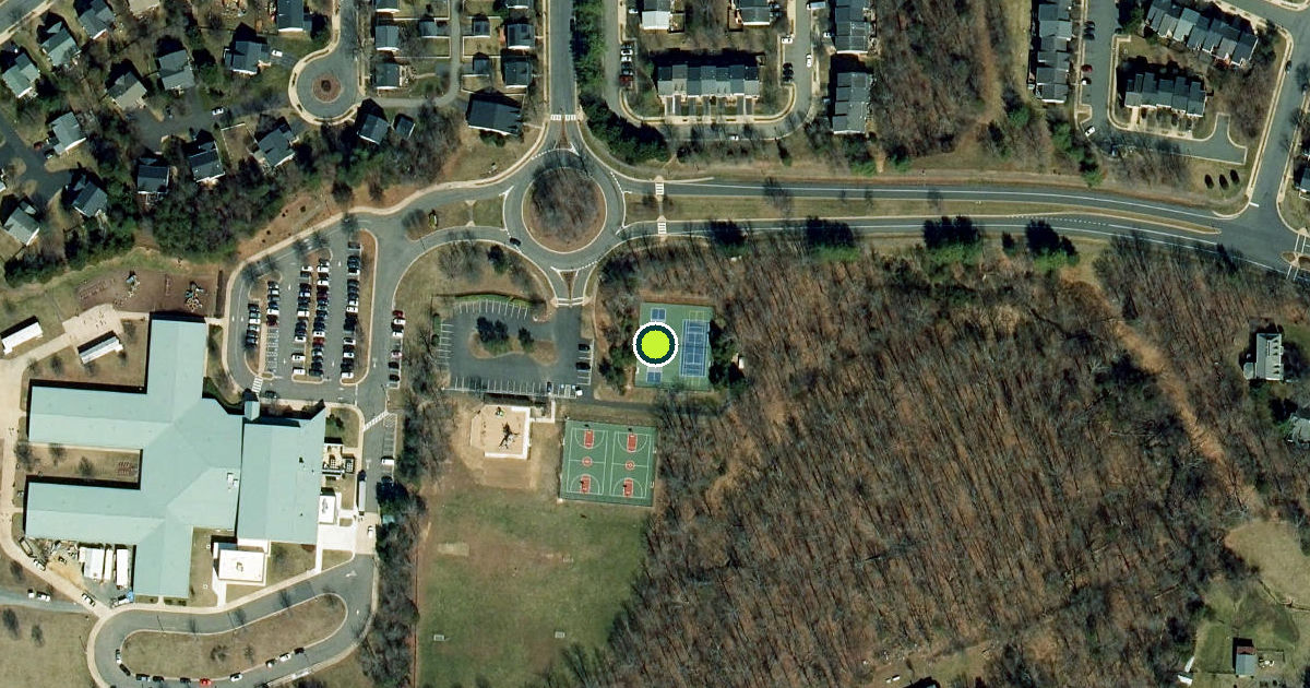 Satellite view of Prince William County Pickleball Courts