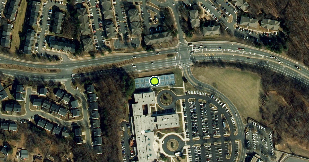 Satellite view of Prince William County Pickleball Courts