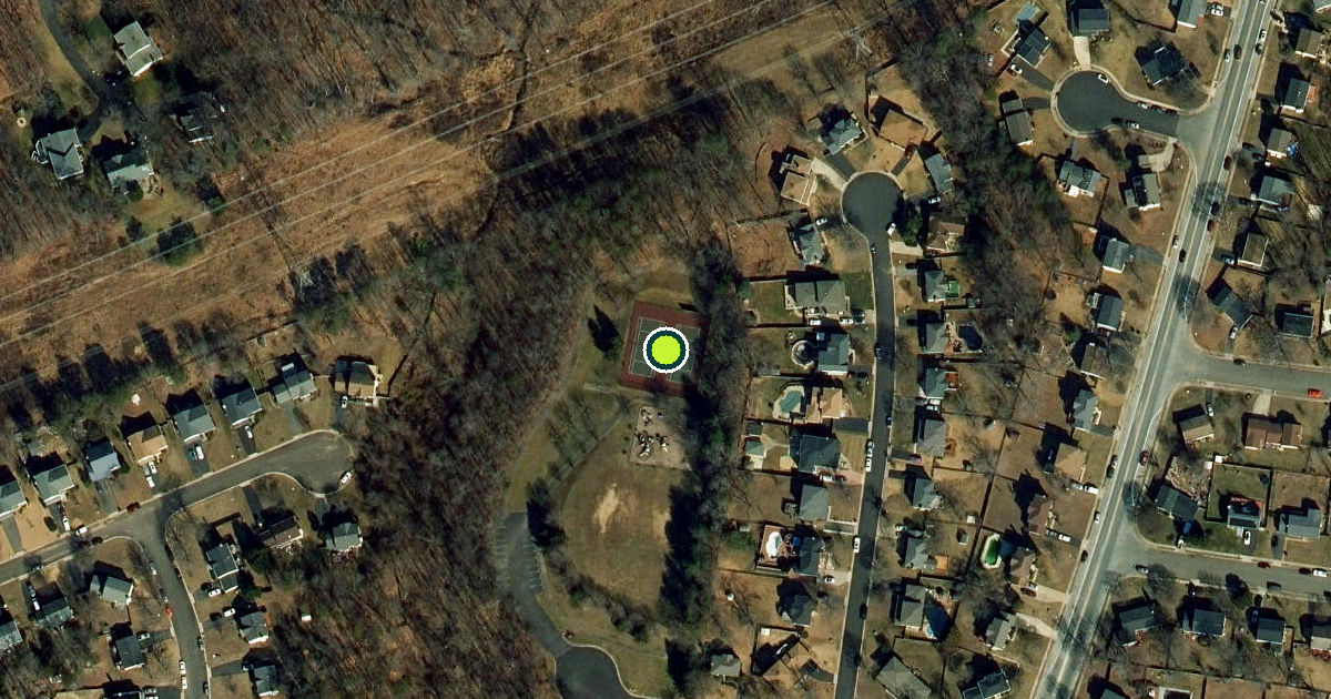 Satellite view of Prince William County Pickleball Courts
