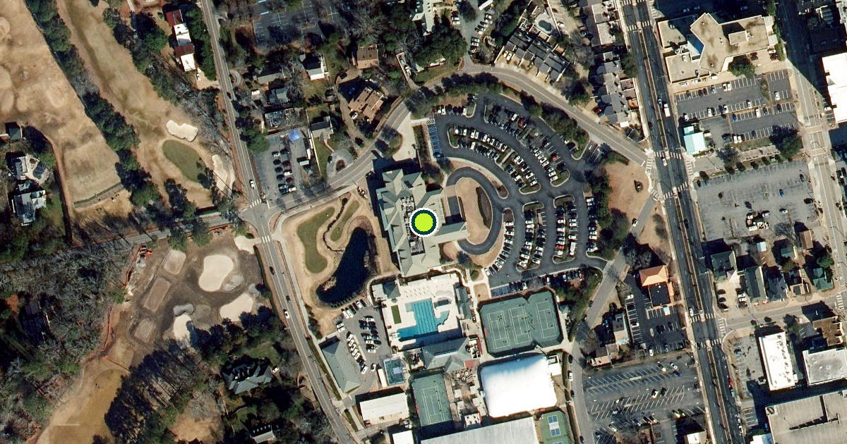 Satellite view of Princess Anne Country Club