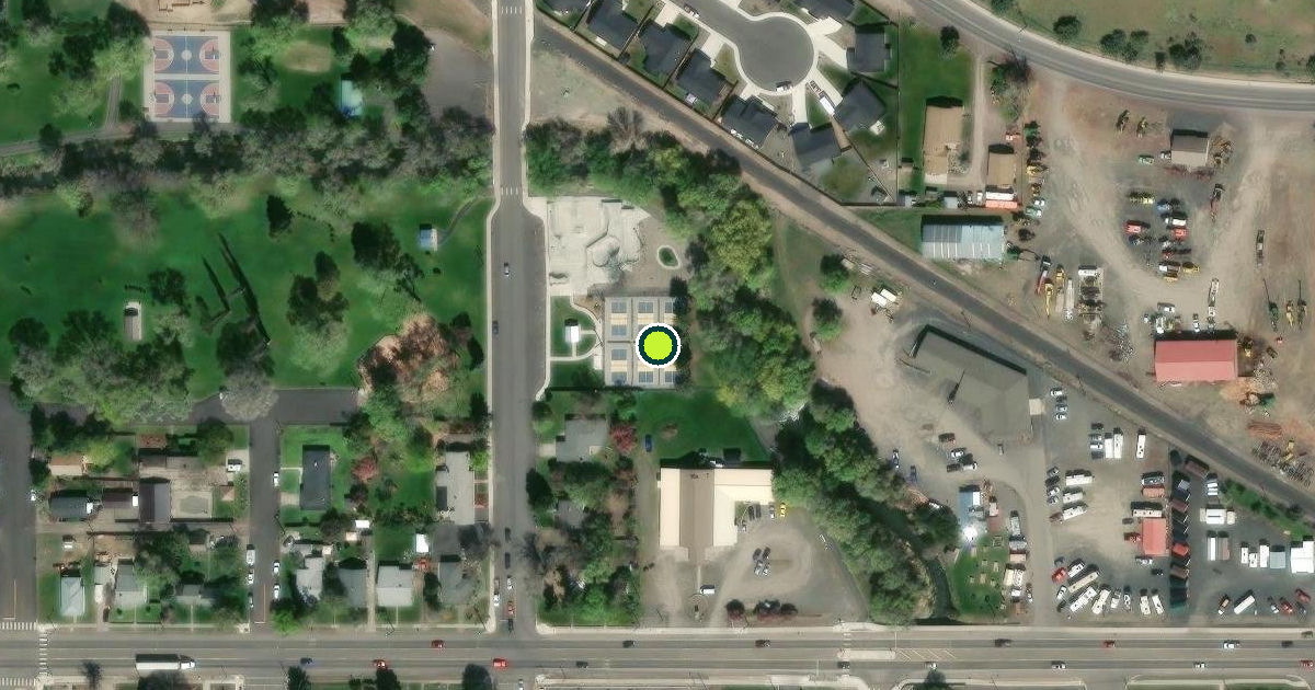 Satellite view of Prineville Pickleball Courts