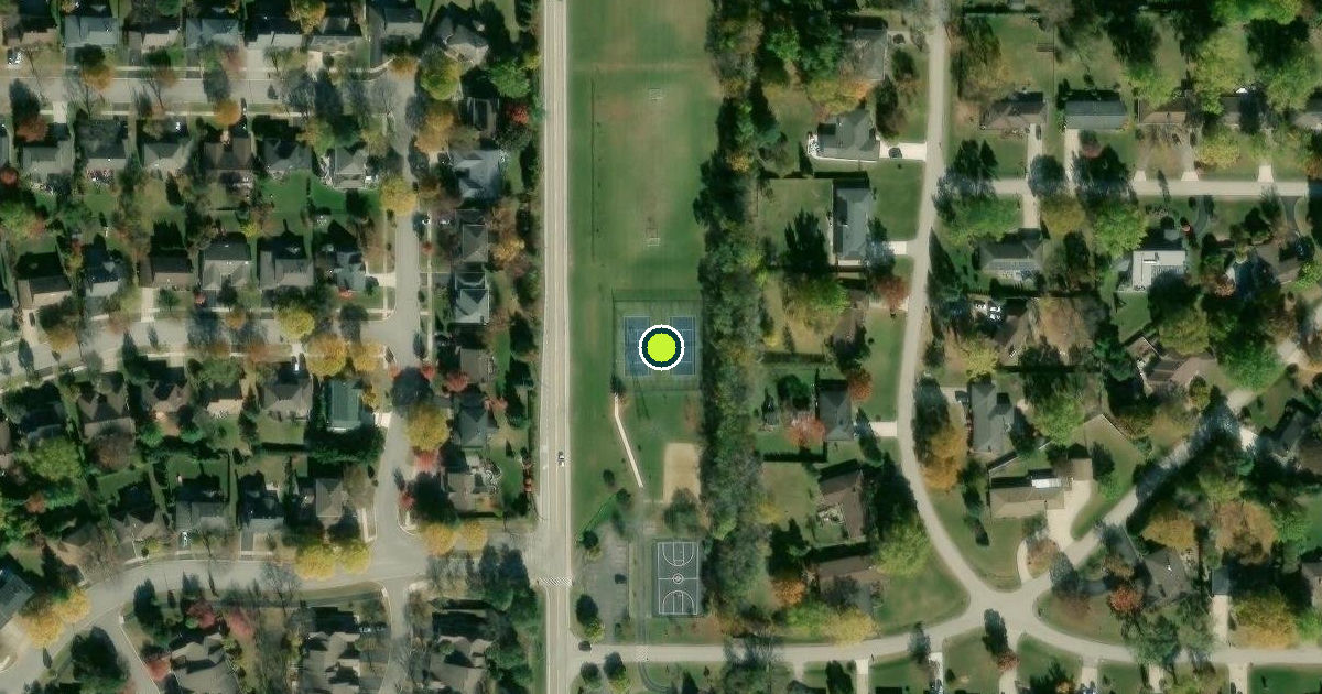 Satellite view of Prospect Heights Pickleball Courts