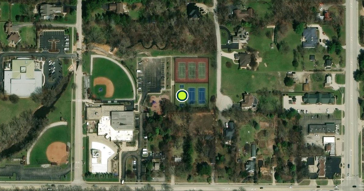 Satellite view of Prospect Heights Pickleball Courts
