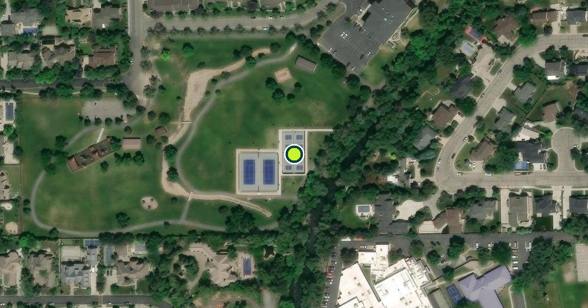 Satellite view of Provo Pickleball Courts