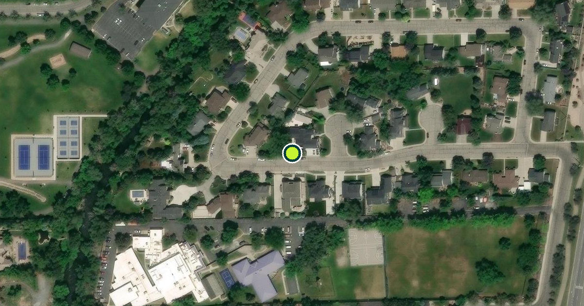 Satellite view of Provo Pickleball Courts