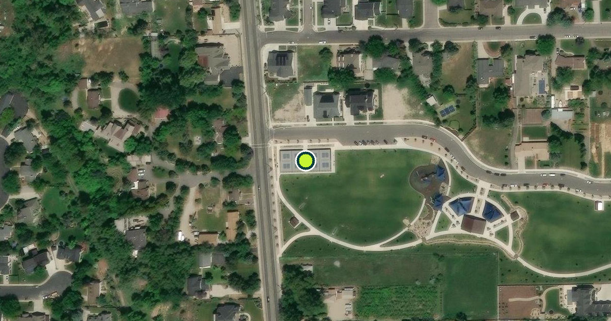 Satellite view of Provo Pickleball Courts