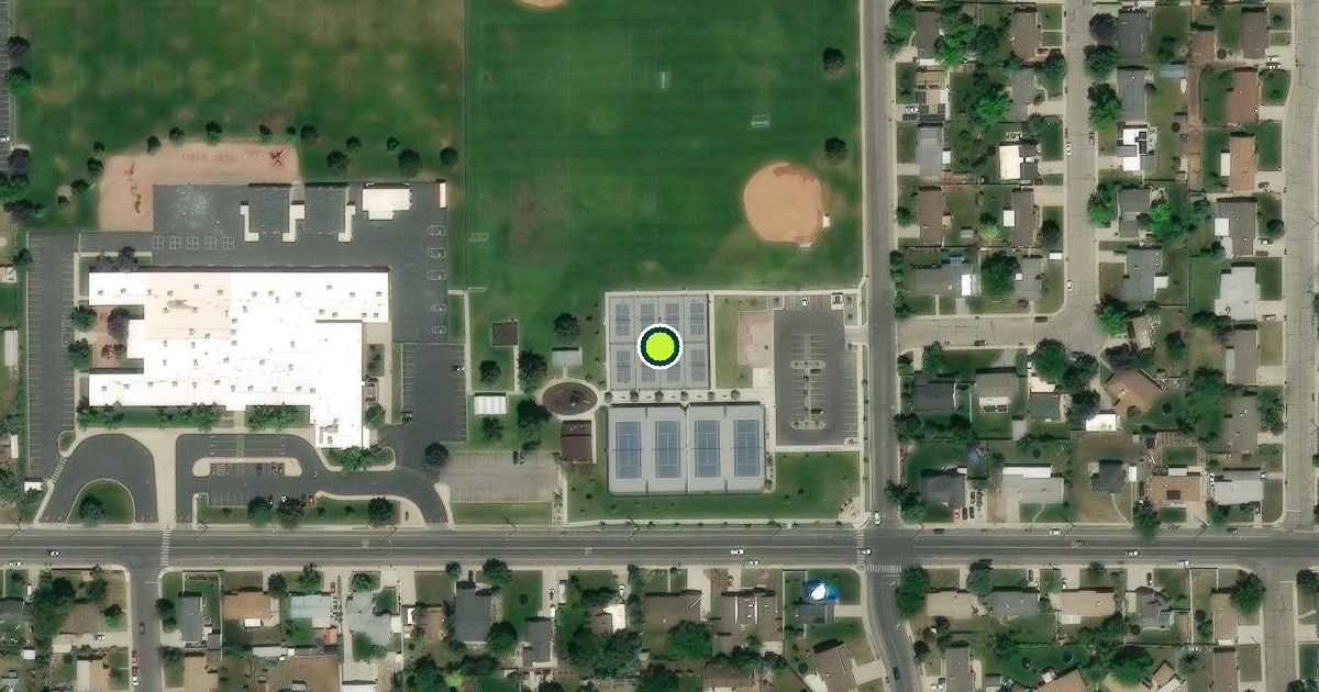Satellite view of Provo Pickleball Courts