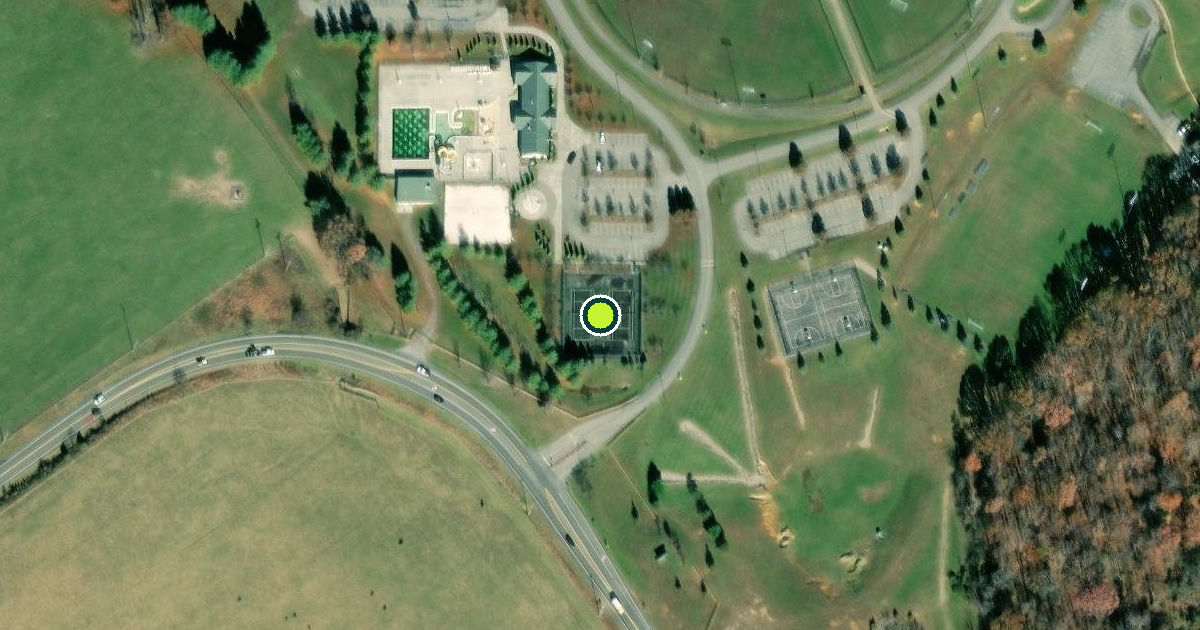 Satellite view of Pulaski County Pickleball Courts
