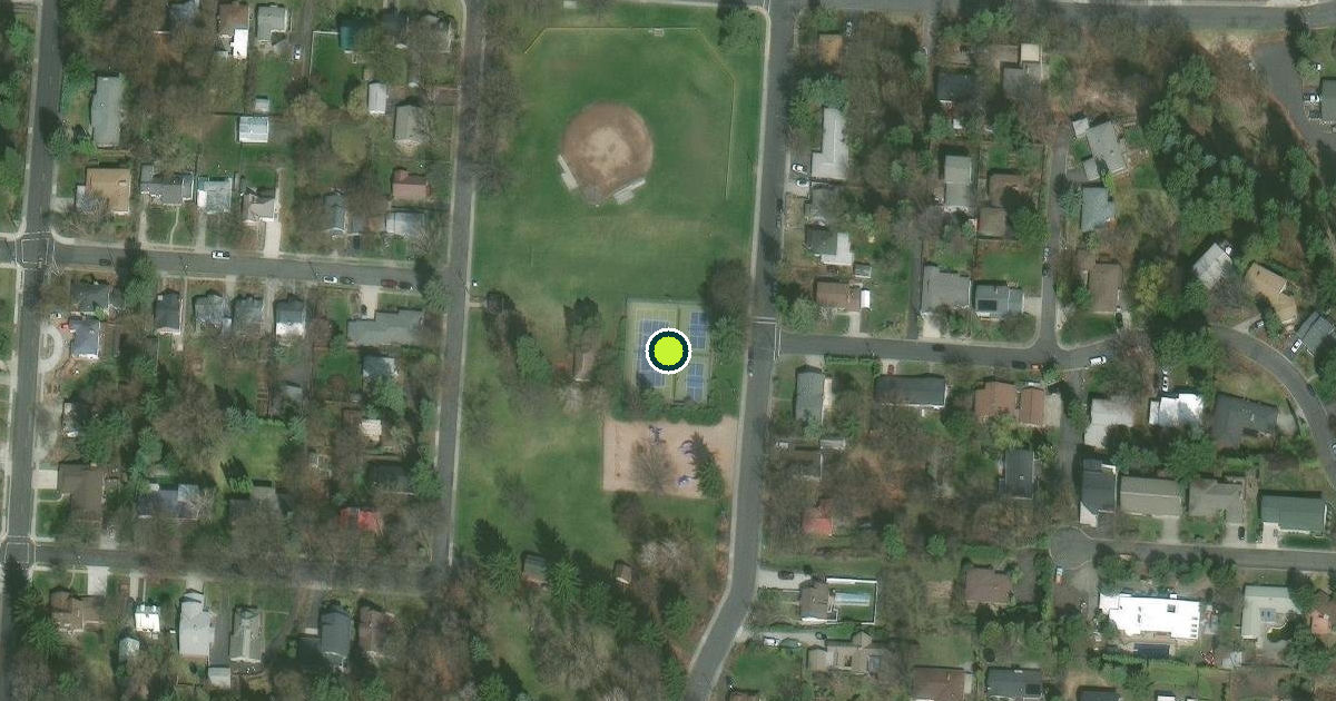 Satellite view of Pullman Pickleball Courts