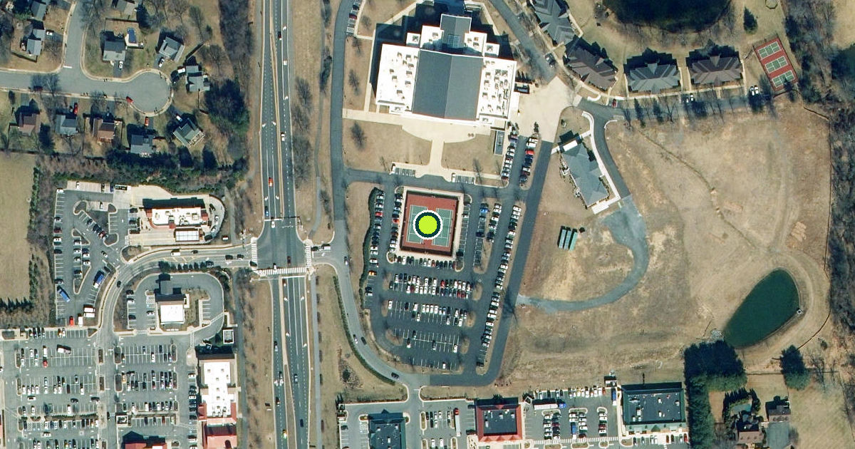 Satellite view of Purcellville Pickleball Courts