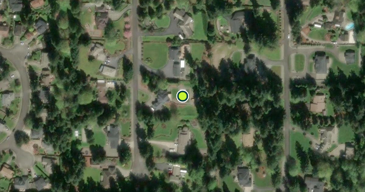 Satellite view of Puyallup Pickleball Courts