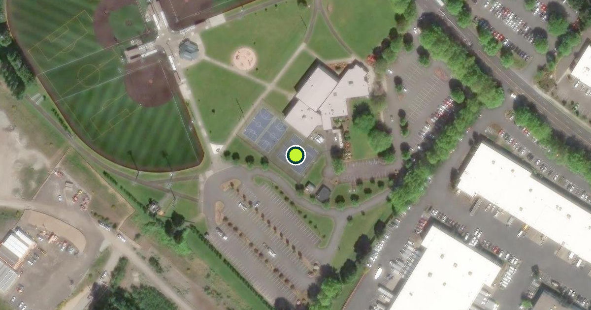 Satellite view of Puyallup Pickleball Courts