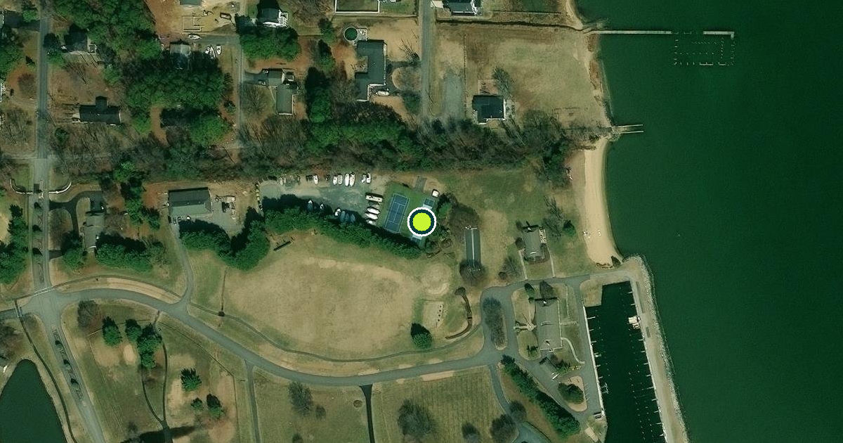 Satellite view of Queen Anne's County Pickleball Courts