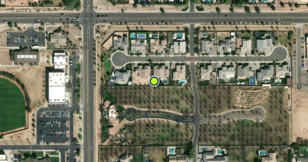Satellite view of Queen Creek Pickleball Courts