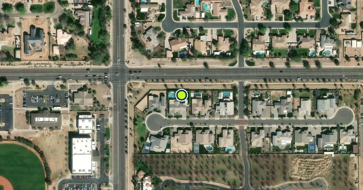 Satellite view of Queen Creek Pickleball Courts