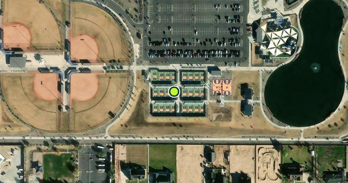 Satellite view of Queen Creek Pickleball Courts