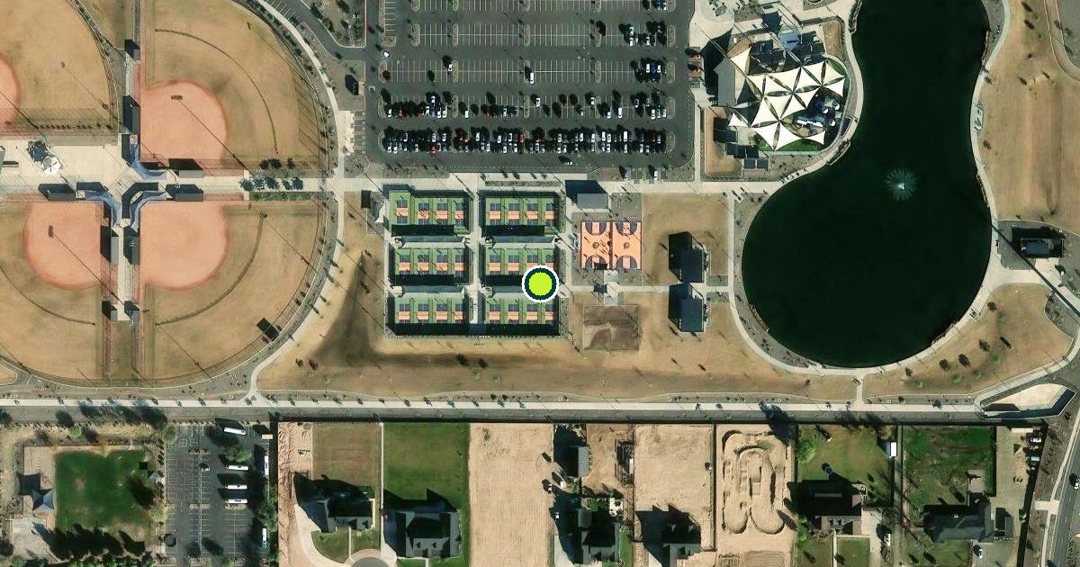 Satellite view of Queen Creek Pickleball Courts