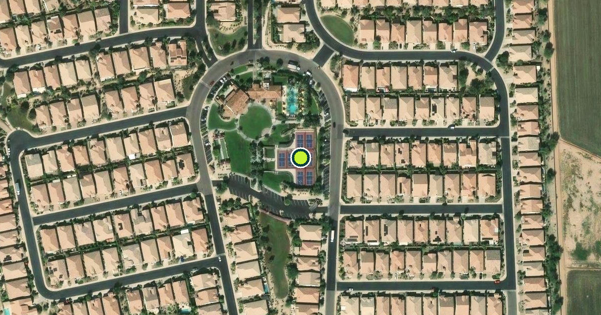 Satellite view of Queen Creek Pickleball Courts