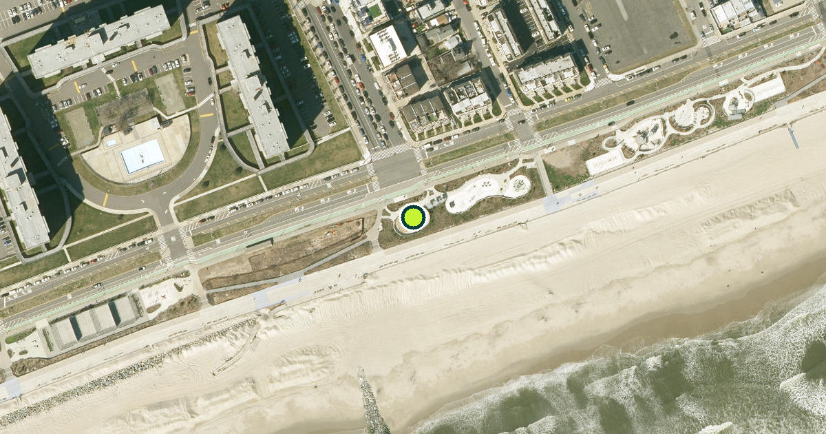 Satellite view of Queens County Pickleball Courts