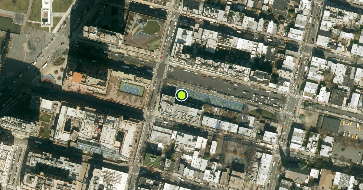 Satellite view of Queens County Pickleball Courts