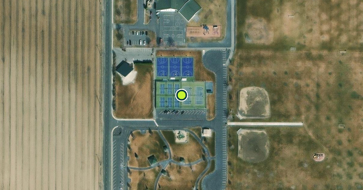 Satellite view of Quincy Pickleball Courts