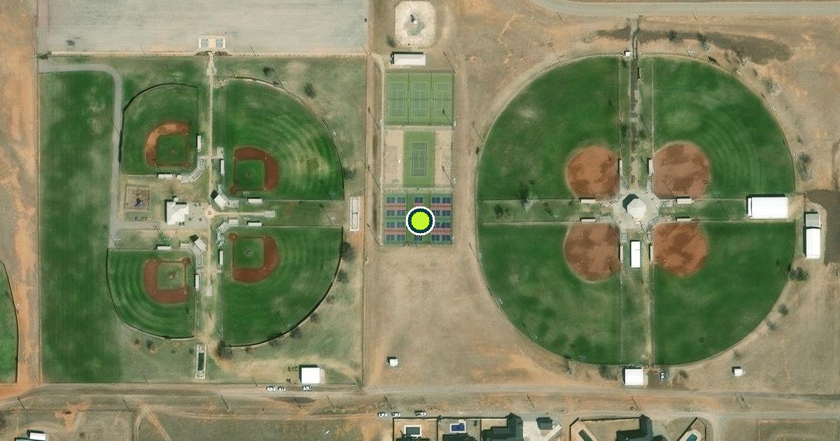 Satellite view of Rader Park Pickleball Courts
