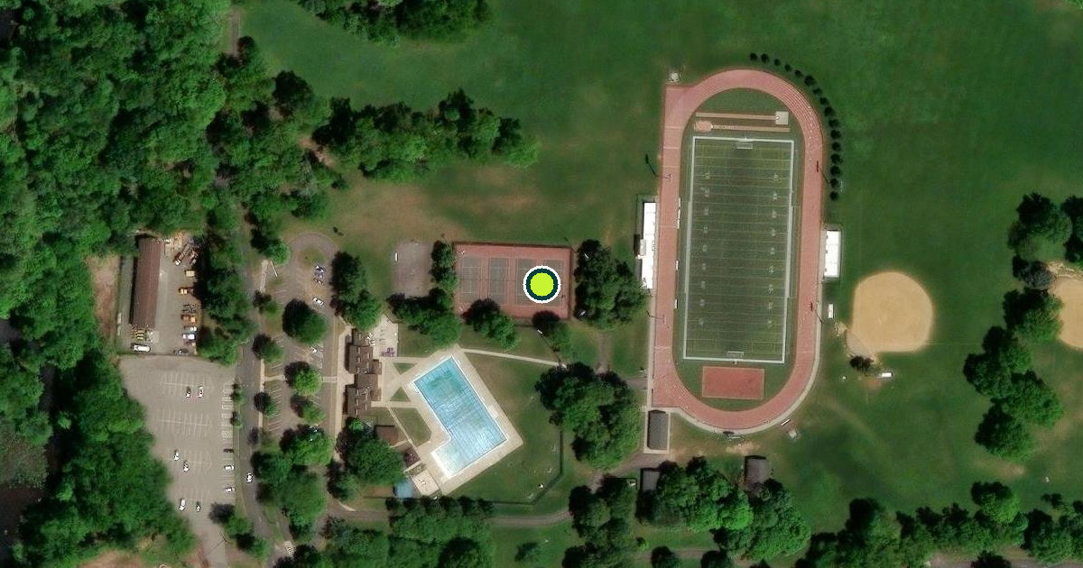 Satellite view of Rahway Pickleball Courts
