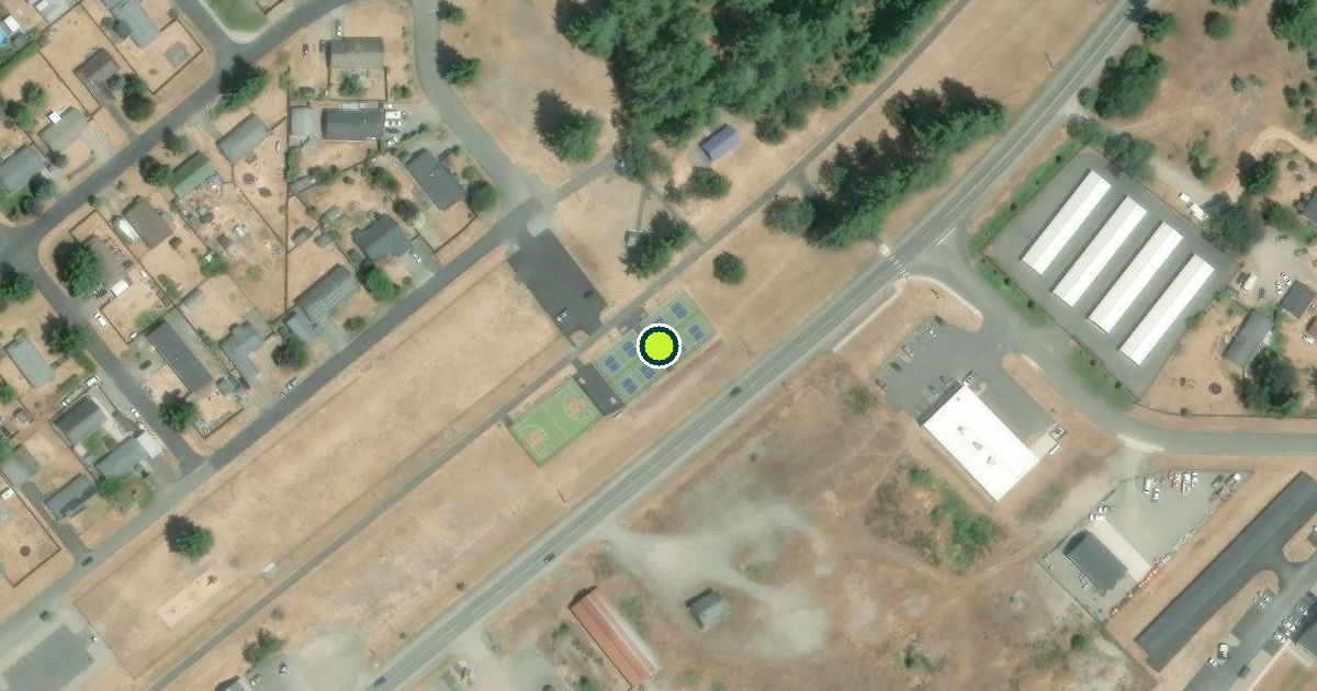 Satellite view of Rainier Pickleball Courts