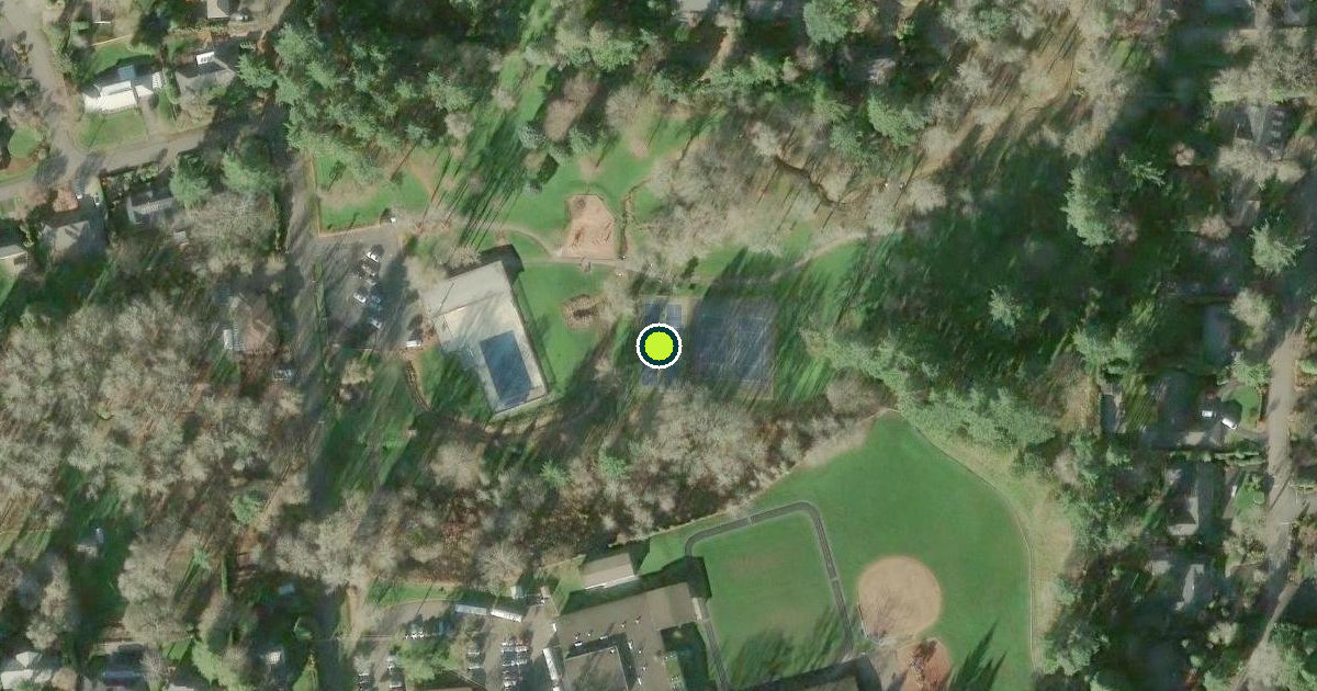 Satellite view of Raleigh Park Pickleball & Tennis Courts
