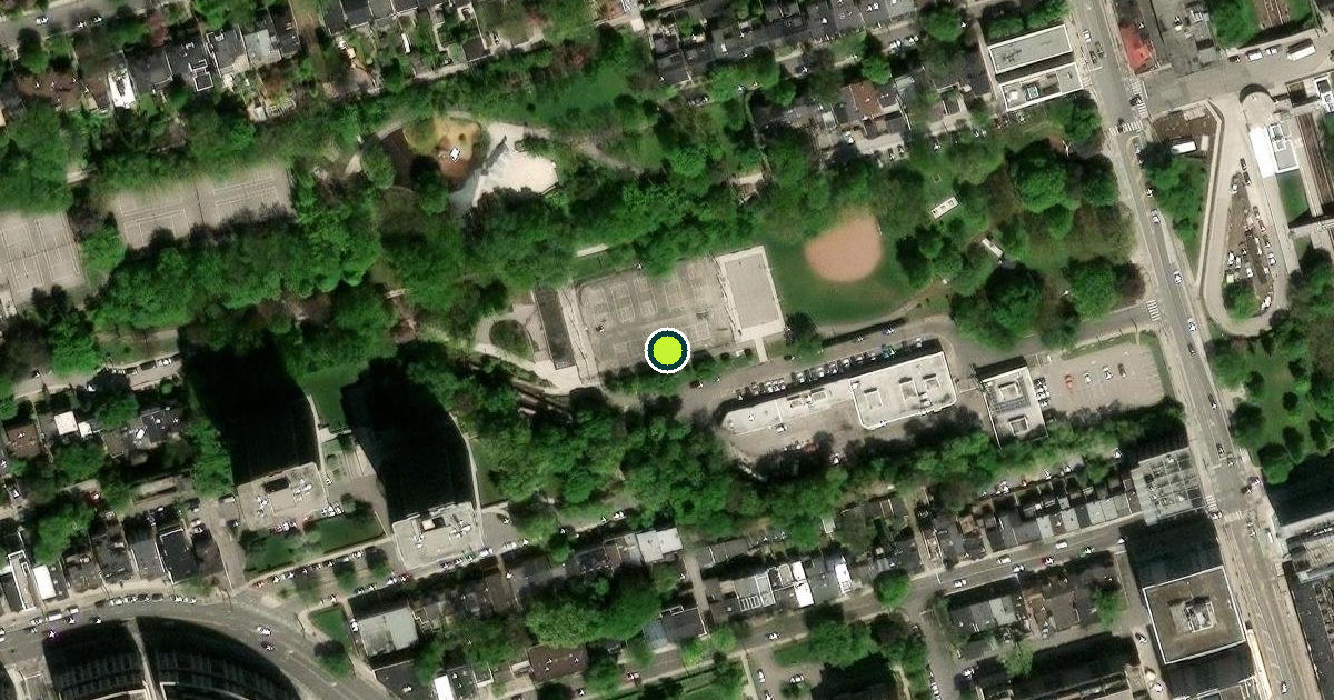 Satellite view of Ramsden Park Pickleball Court