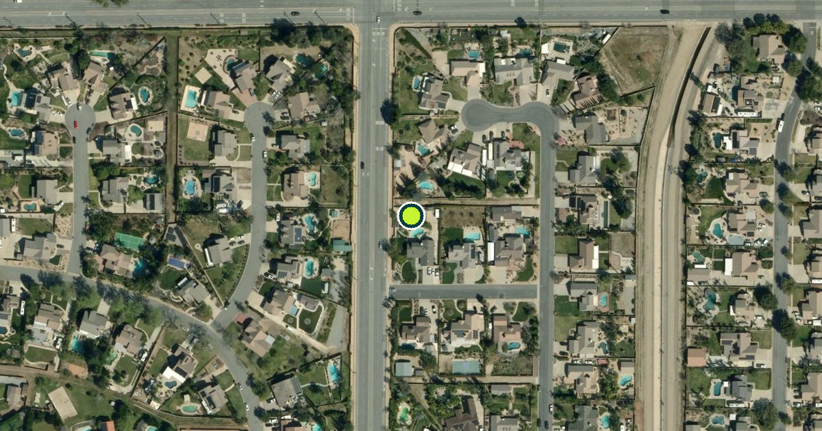 Satellite view of Rancho Cucamonga Pickleball Courts
