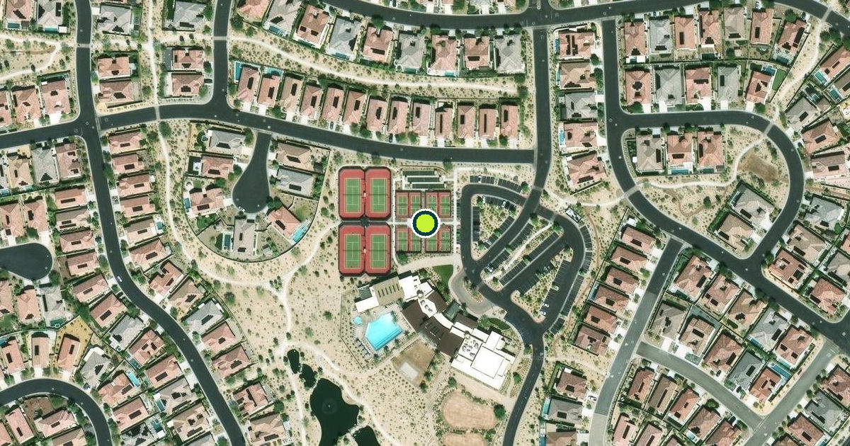 Satellite view of Rancho Mirage Pickleball Courts