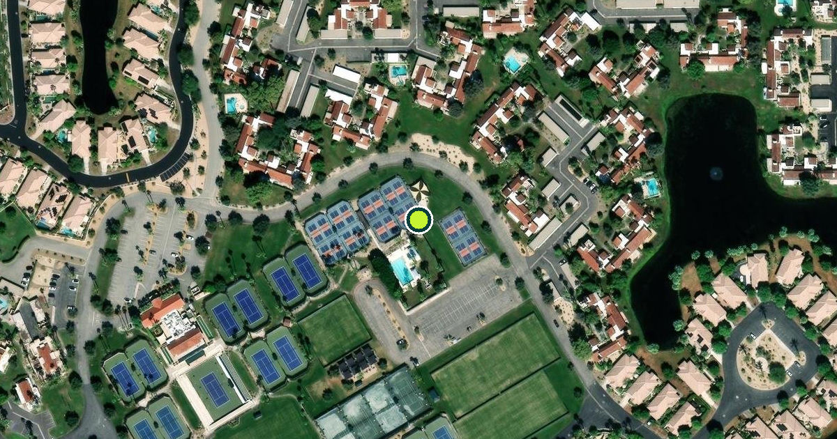 Satellite view of Rancho Mirage Pickleball Courts