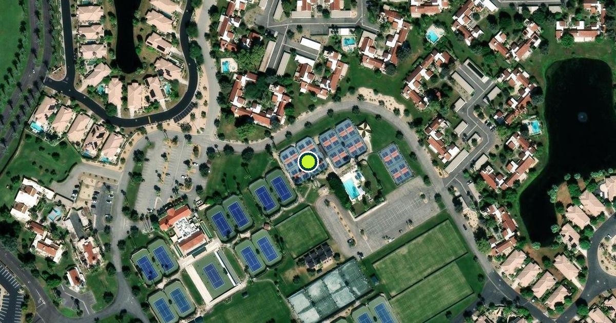 Satellite view of Rancho Mirage Pickleball Courts