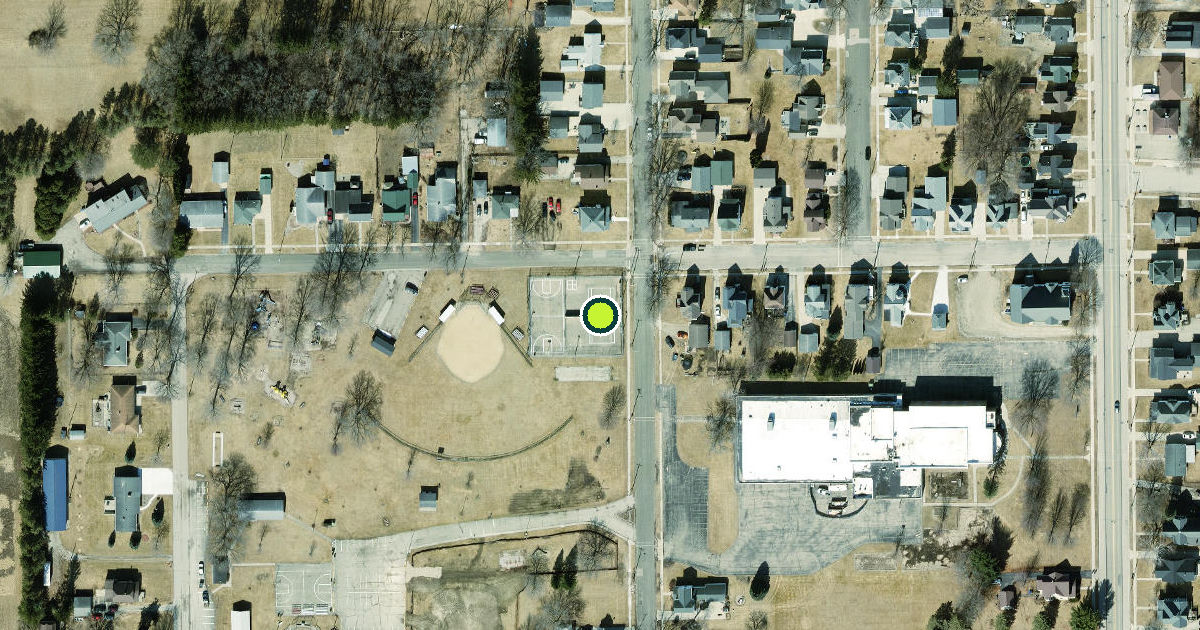 Satellite view of Randolph Pickleball Courts