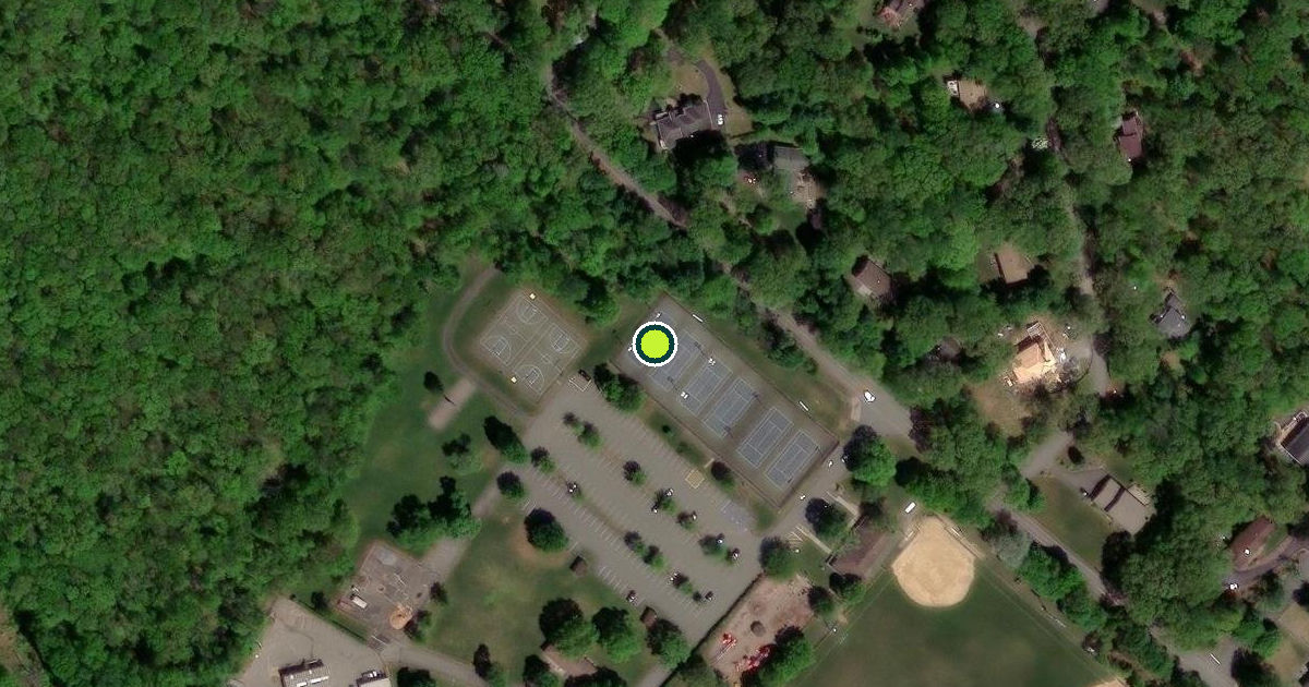 Satellite view of Randolph Township Pickleball Courts