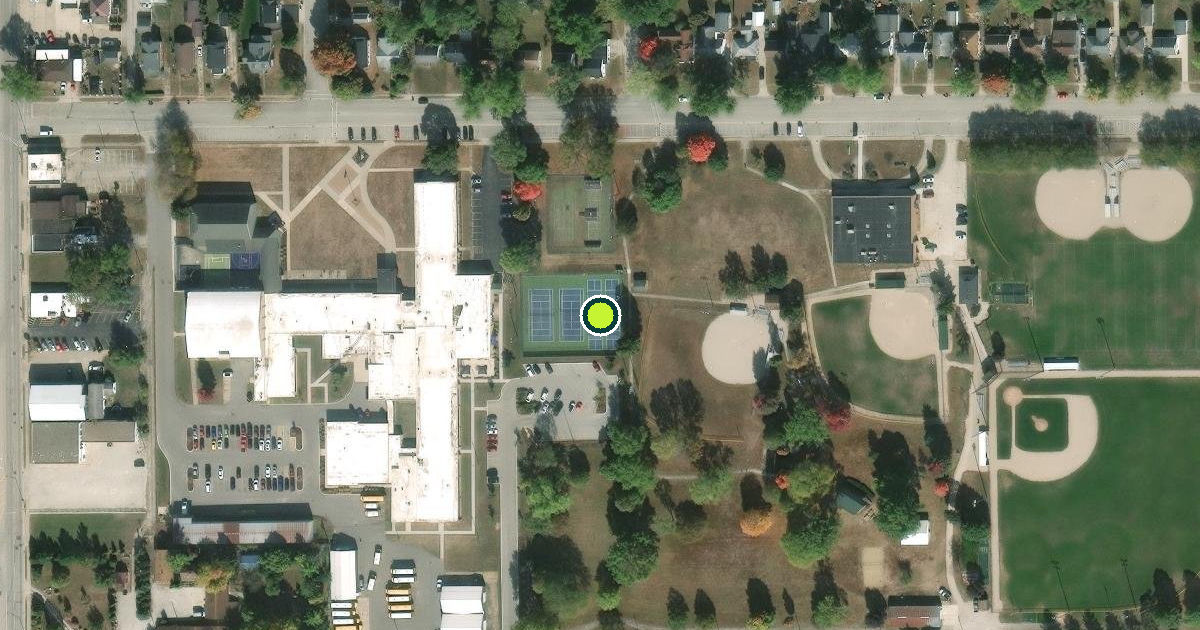 Satellite view of Rantoul Pickleball Courts