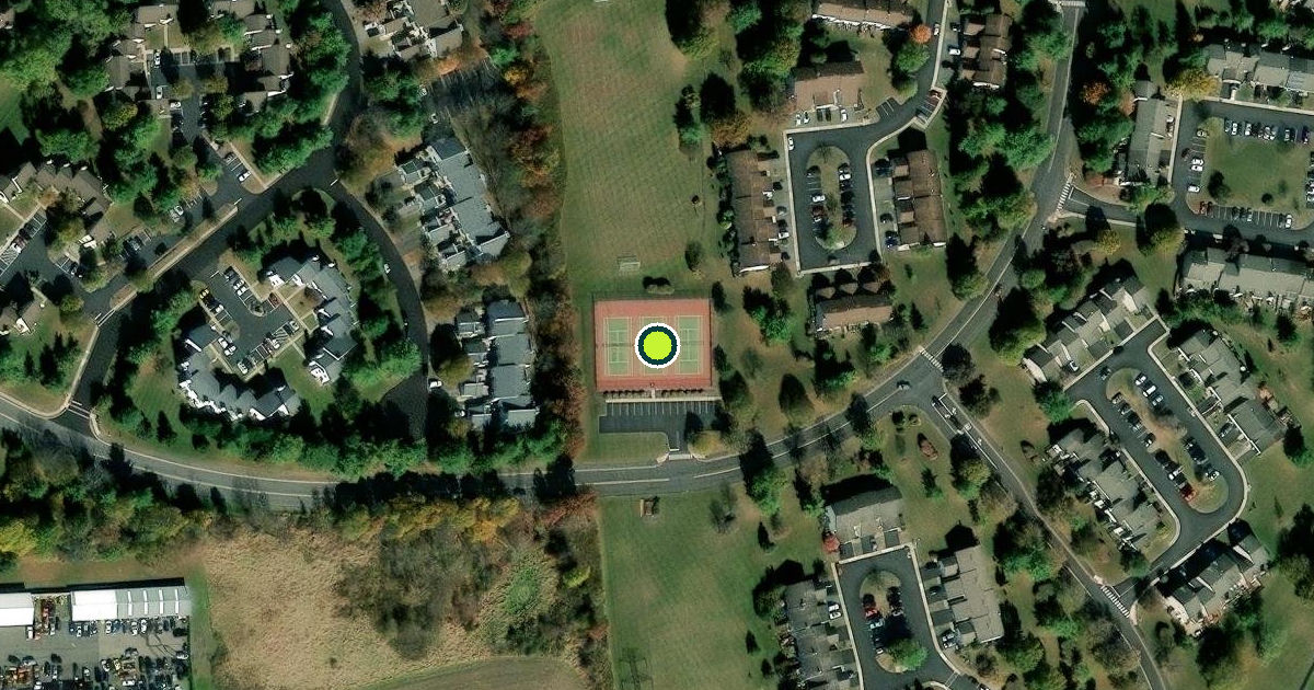 Satellite view of Raritan Township Pickleball Courts