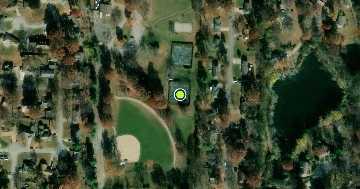 Satellite view of Raytown Pickleball Courts