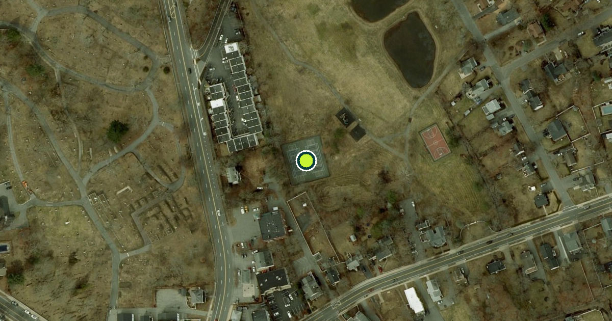 Satellite view of Reading Pickleball Courts