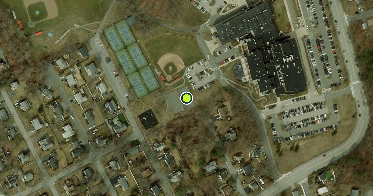 Satellite view of Reading Pickleball Courts