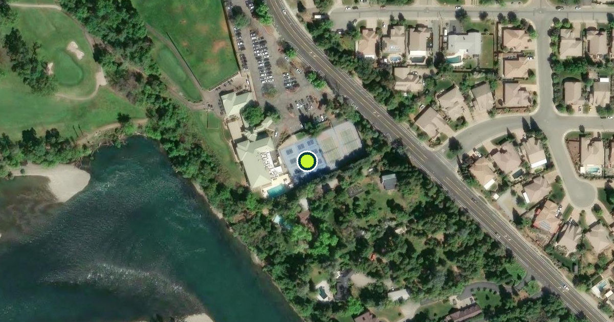 Satellite view of Redding Pickleball Courts