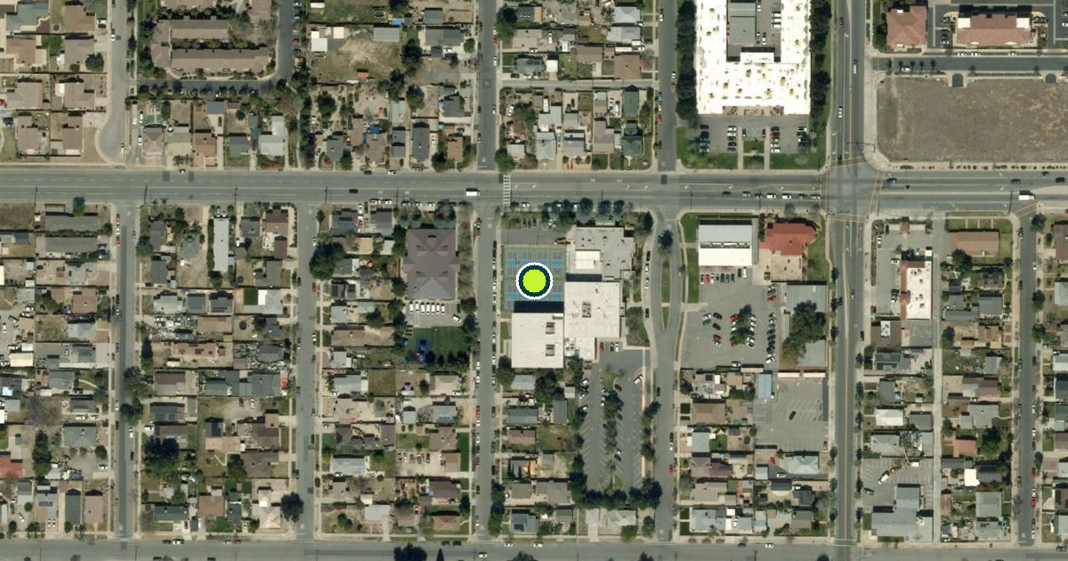 Satellite view of Redlands Pickleball Courts