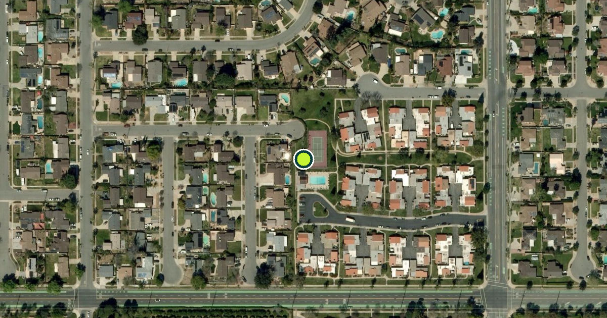 Satellite view of Redlands Pickleball Courts