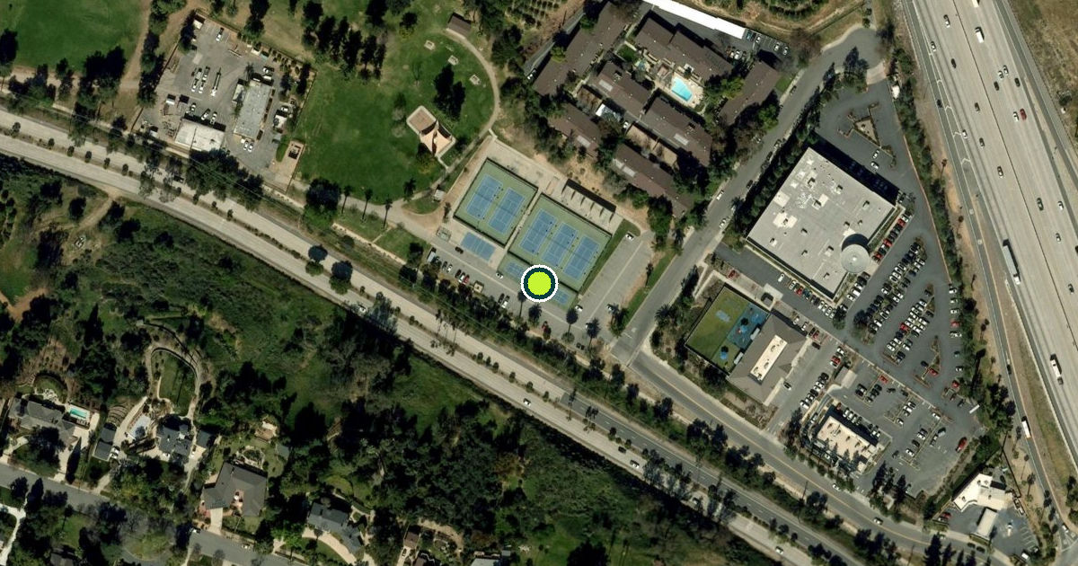 Satellite view of Redlands Pickleball Courts