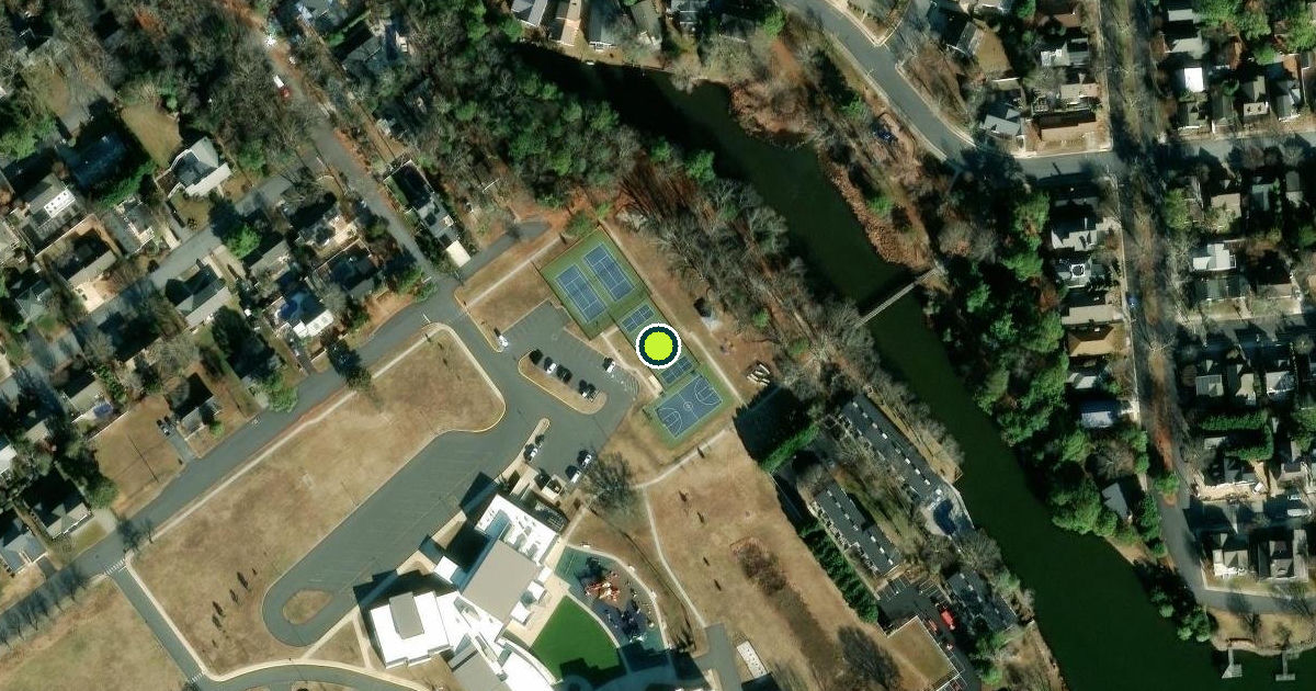 Satellite view of Rehoboth Beach Pickleball Courts