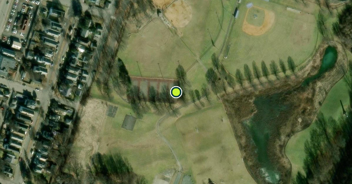 Satellite view of Rensselaer County Pickleball Courts
