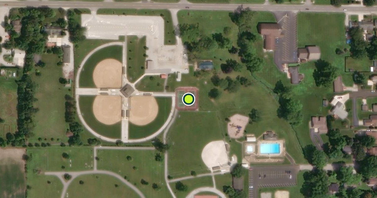 Satellite view of Rensselaer Pickleball Courts