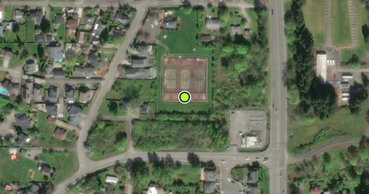 Satellite view of Renton Pickleball Courts