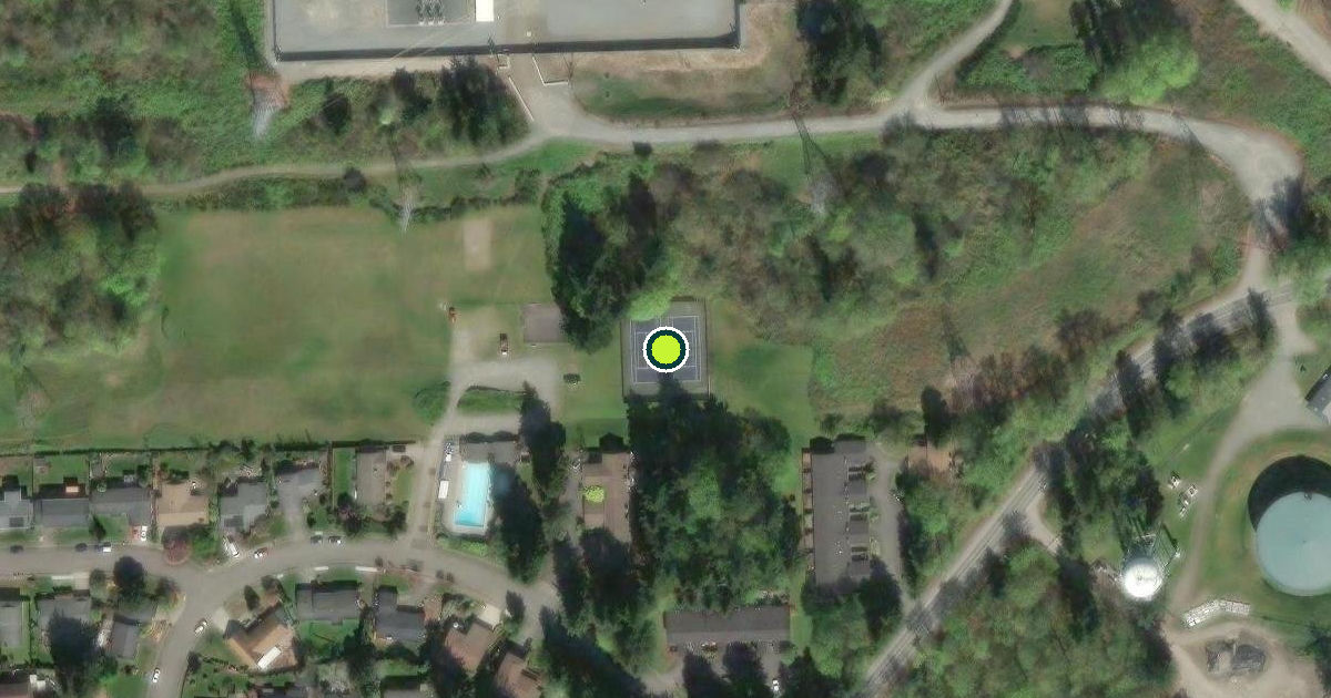 Satellite view of Renton Pickleball Courts